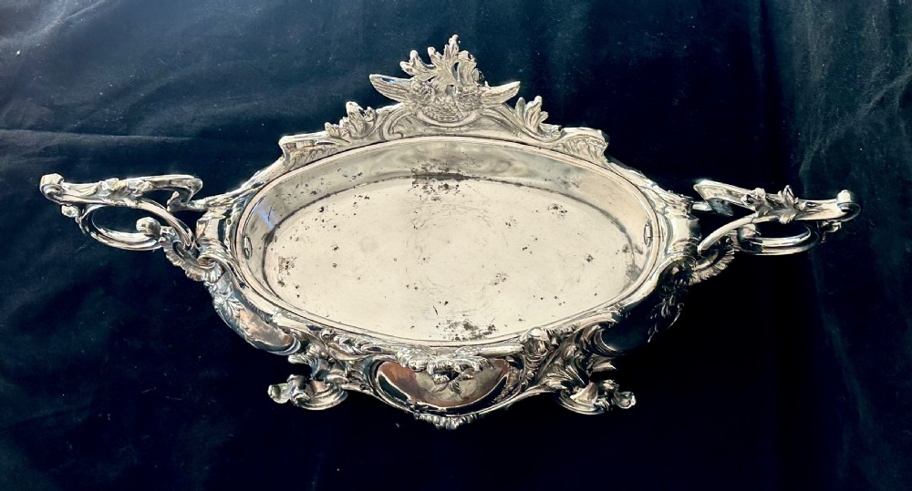French Silver Plated Jardiniere of Large Proportion View III