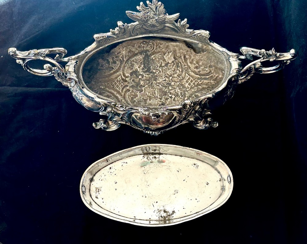 French Silver Plated Jardiniere of Large Proportion View V