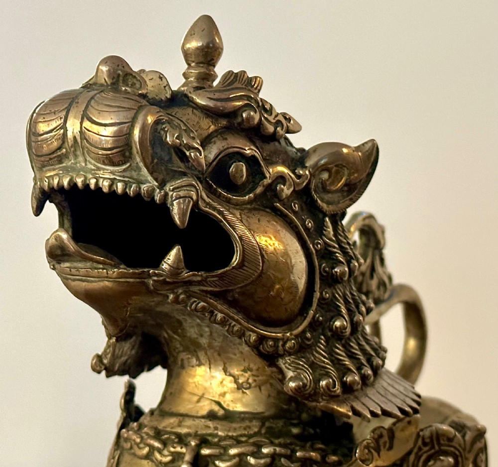 Pair of Chinese Foo Dog Censers  View VII