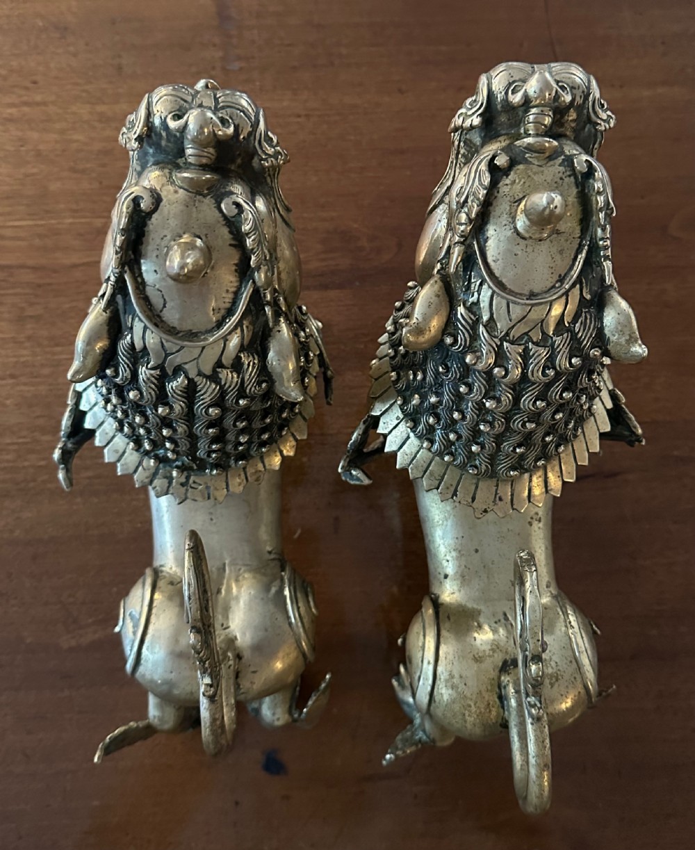 Pair of Chinese Foo Dog Censers  View VIII