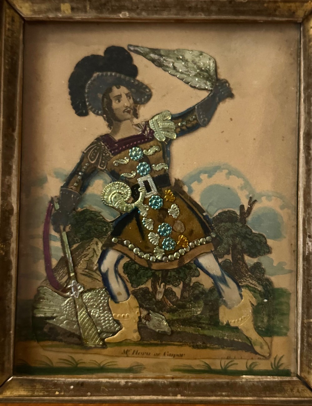 Pair of Regency Tinsel pictures View II