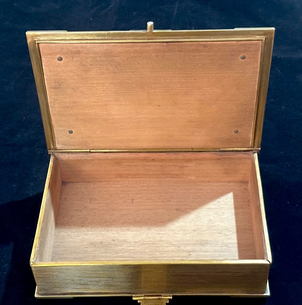 Scottish Gilt Metal Cigar Box View II