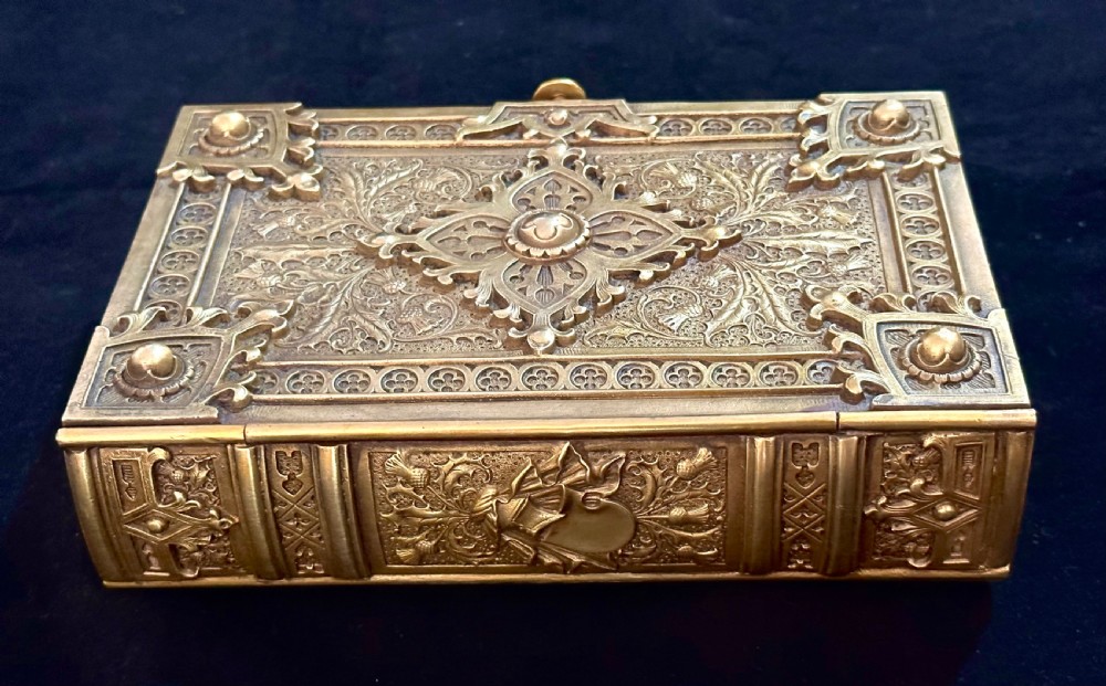 Scottish Gilt Metal Cigar Box View IV