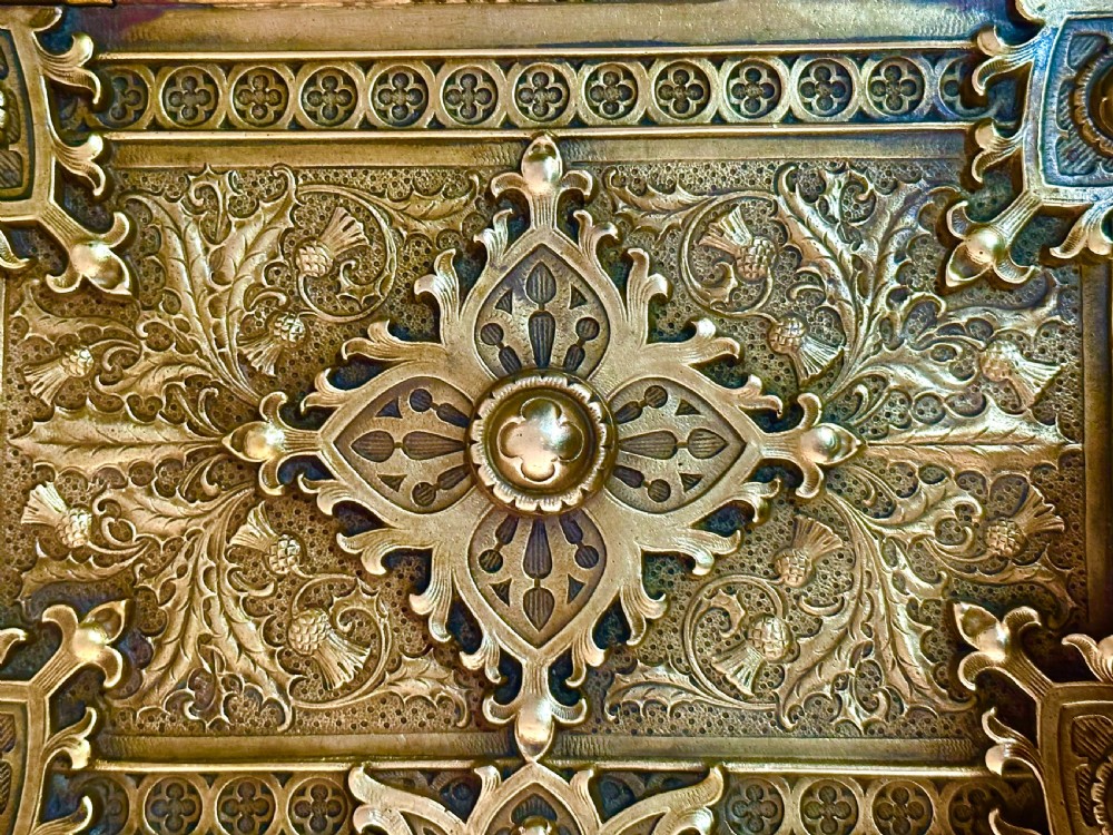 Scottish Gilt Metal Cigar Box View VII