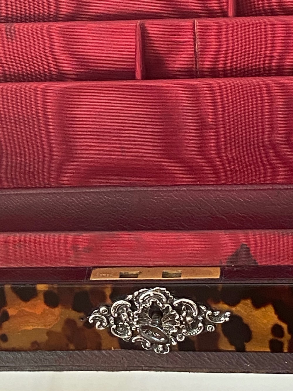 Stationery Box in Silver Mounted Tortoiseshell  View VII