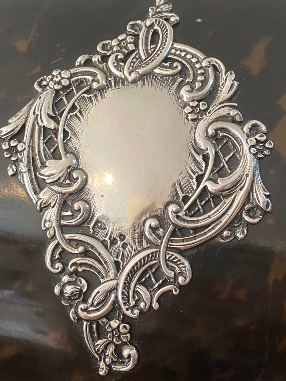 Stationery Box in Silver Mounted Tortoiseshell  View XI