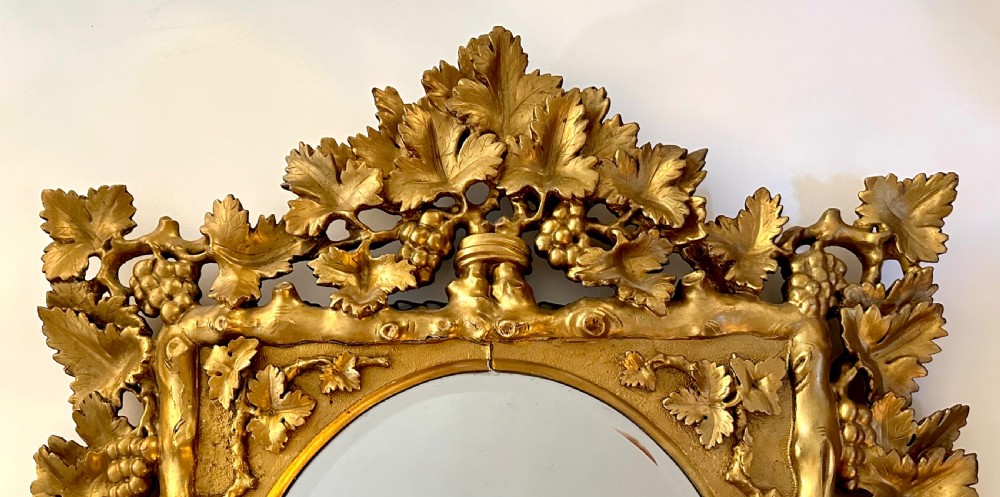 Florentine Mirror with Grape and Vine Design  View IV