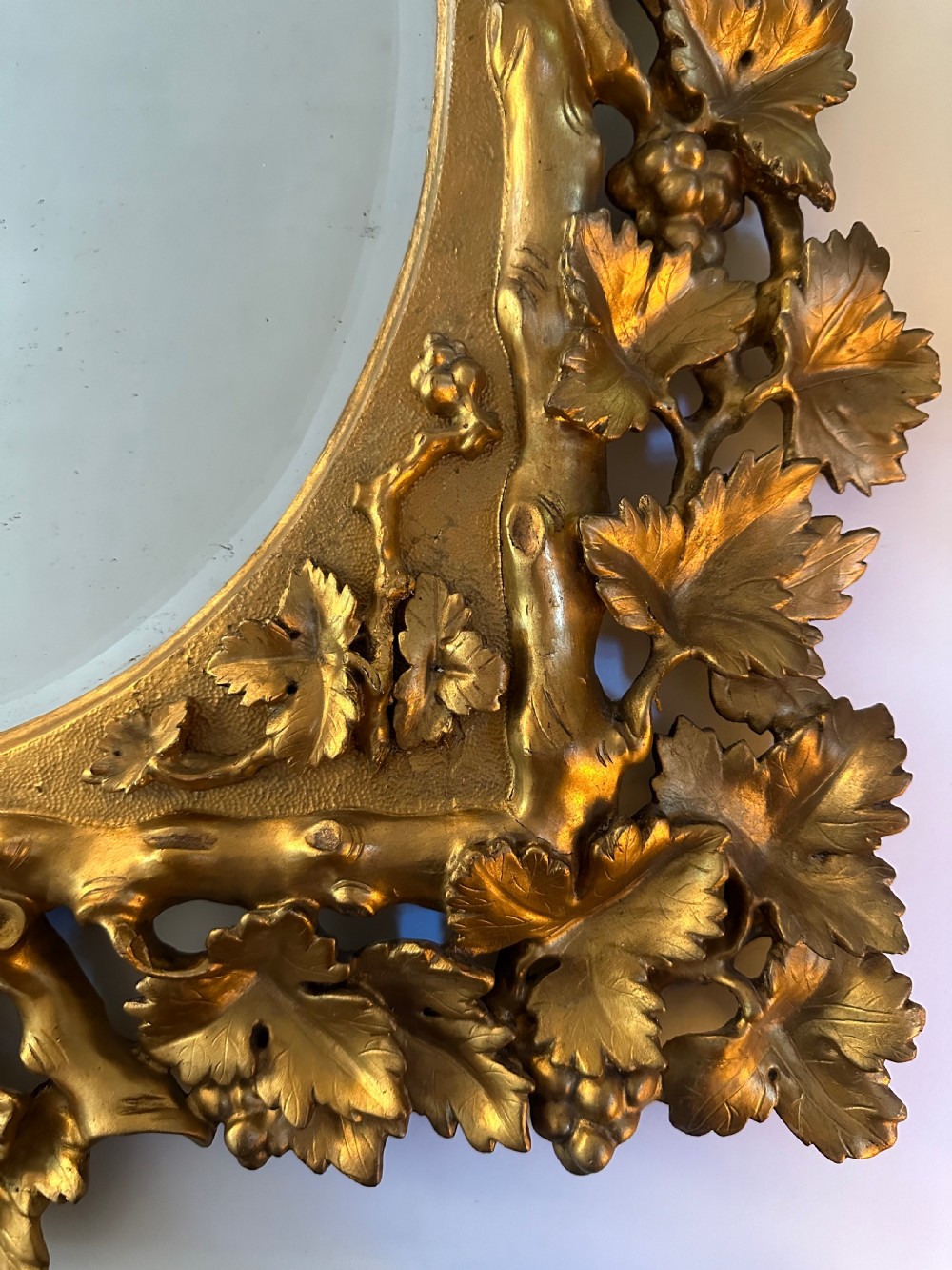 Florentine Mirror with Grape and Vine Design  View VIII