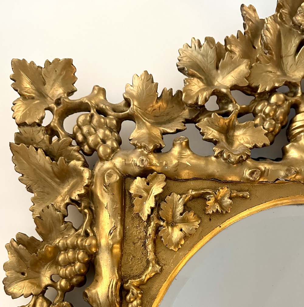 Florentine Mirror with Grape and Vine Design  View IX