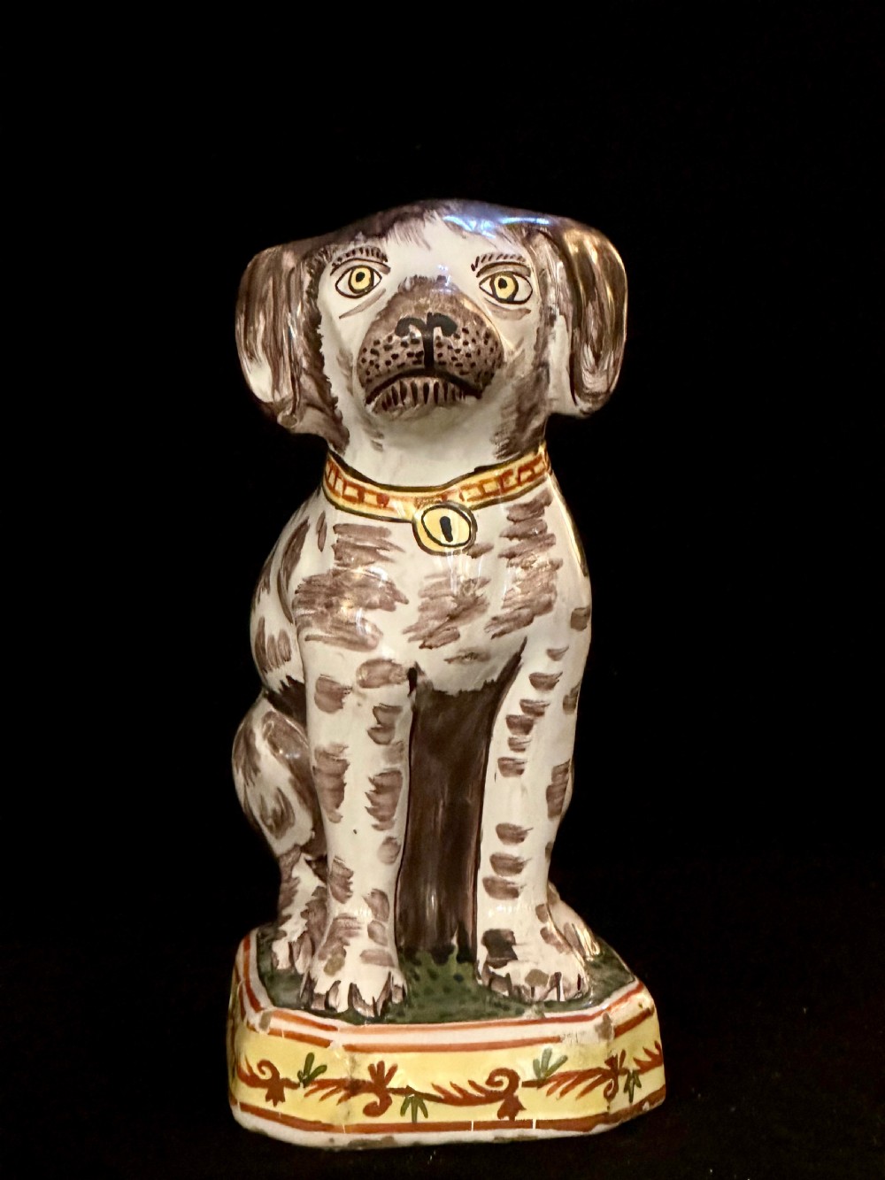 Early 18th Century Delft Dog by Pieter Adriaensz Kocx 