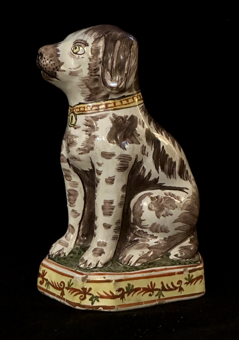 Early 18th Century Delft Dog by Pieter Adriaensz Kocx  View III