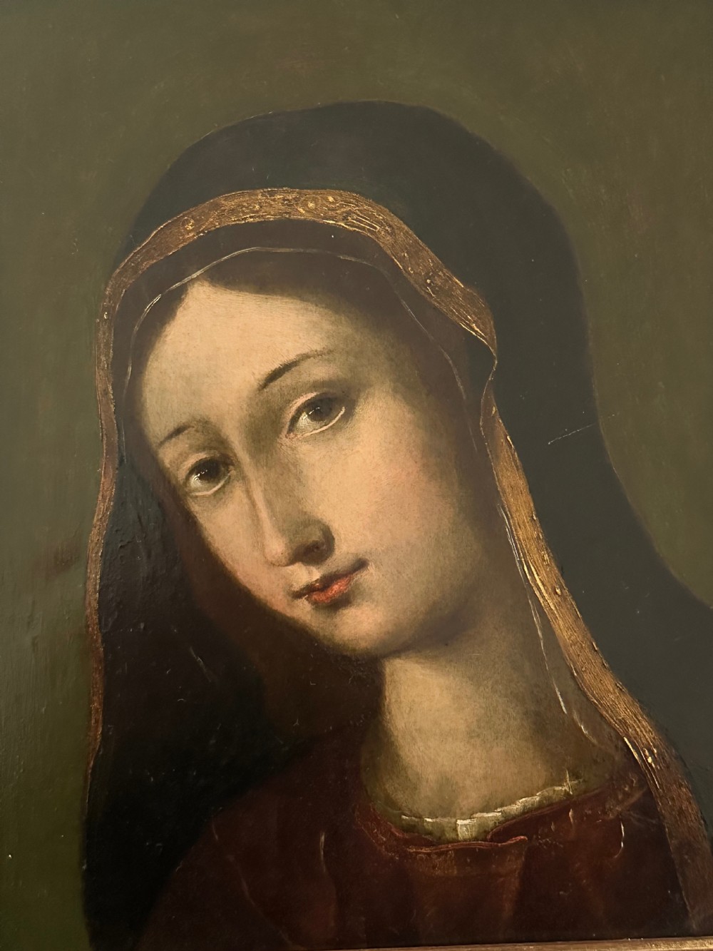 Late 17th Century  Portrait in Oil on Copper. View IV