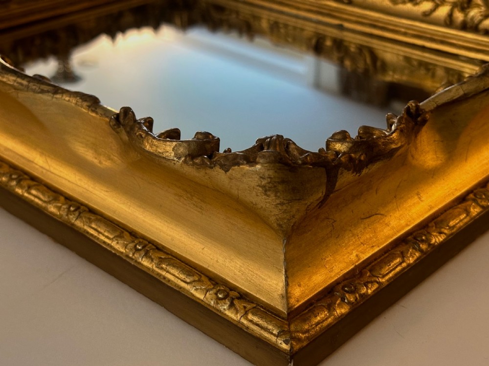 19th Century Gilt Gesso Mirror View V