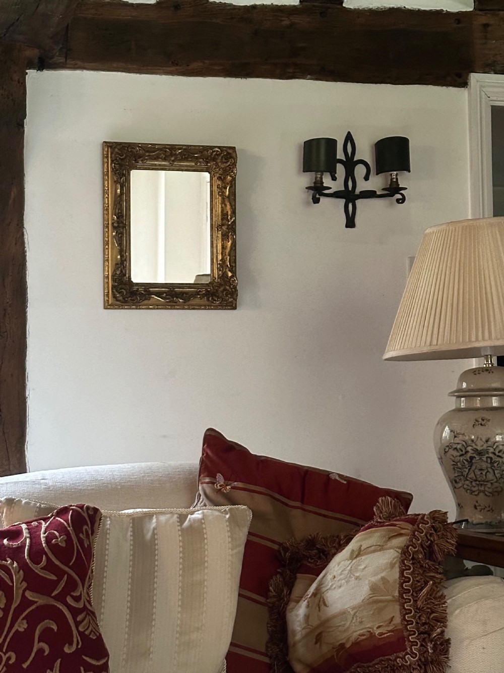19th Century Gilt Gesso Mirror View VI