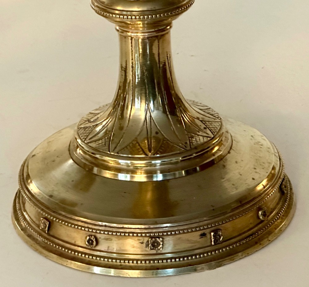 Set of Four Gothic Revival Candlesticks View V