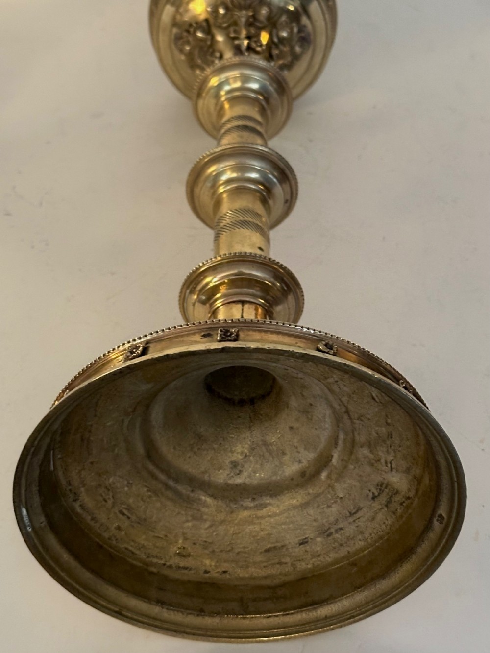 Set of Four Gothic Revival Candlesticks View VII