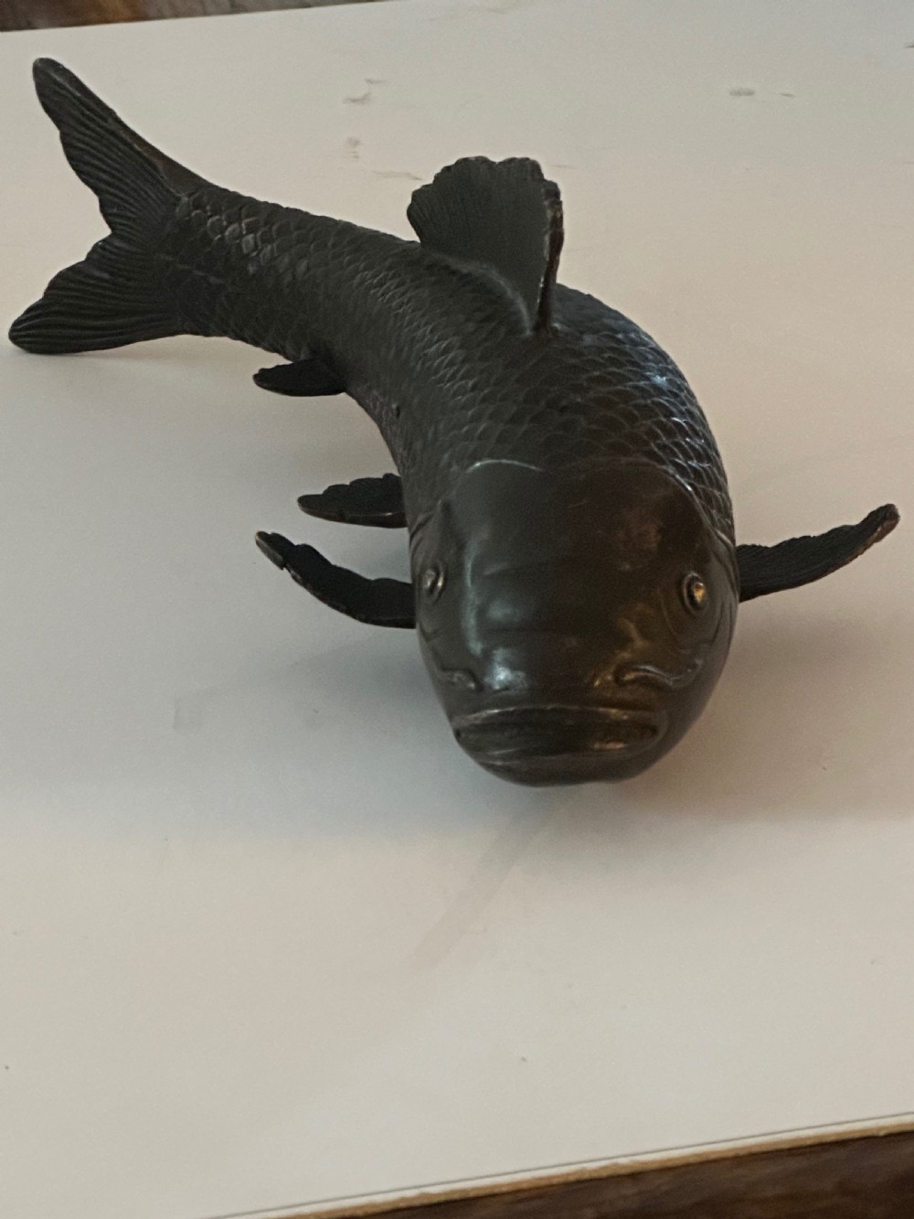 Japanese Meiji period Bronze Carp  View IV