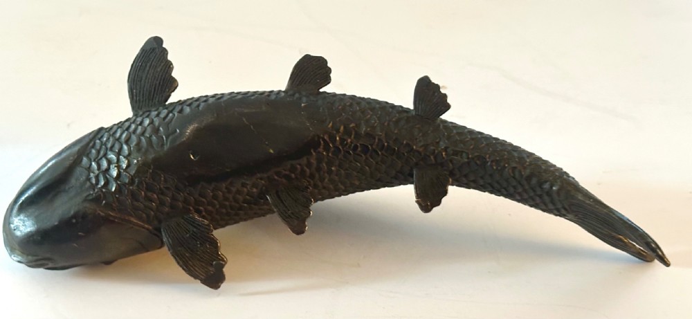 Japanese Meiji period Bronze Carp  View VIII