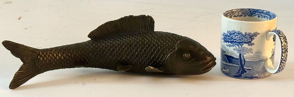 Japanese Meiji period Bronze Carp  View X