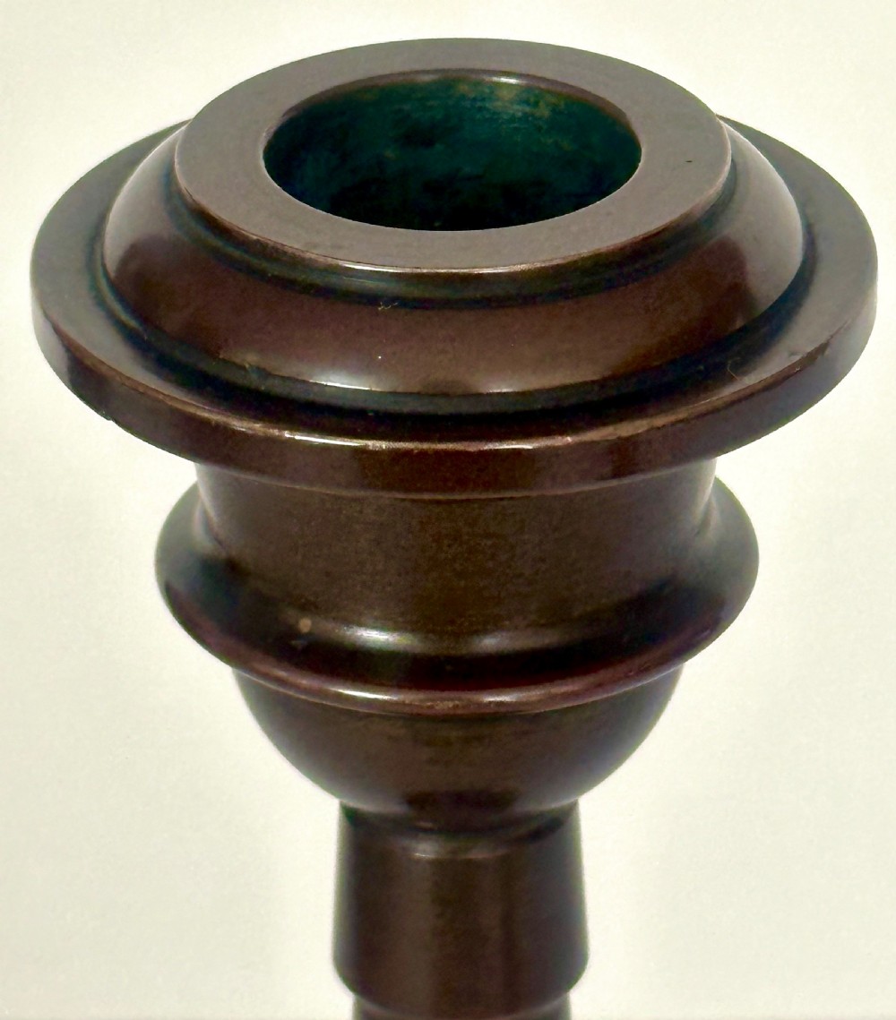 Pair of Bronze Candlesticks View IV