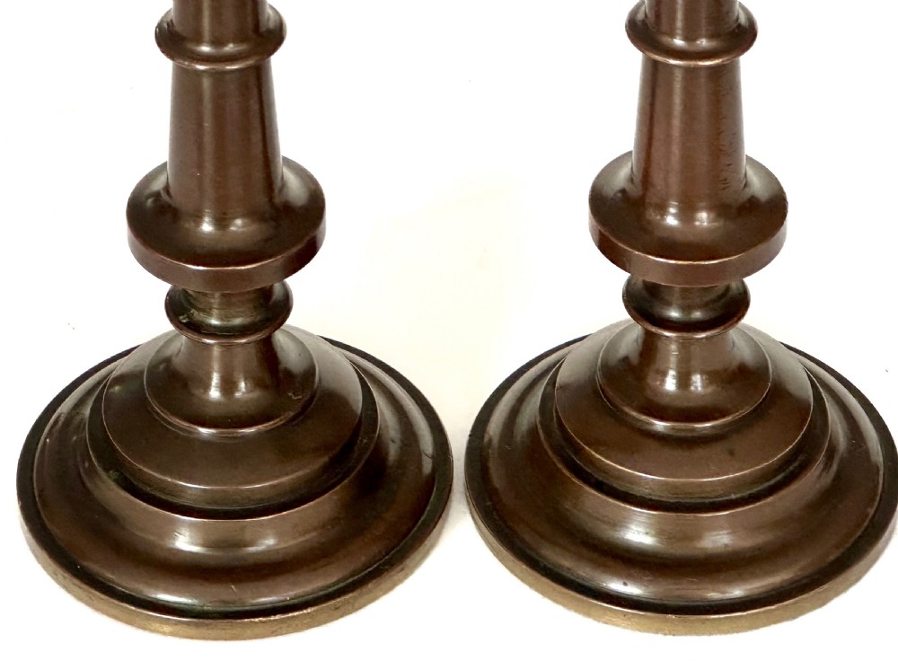 Pair of Bronze Candlesticks View V