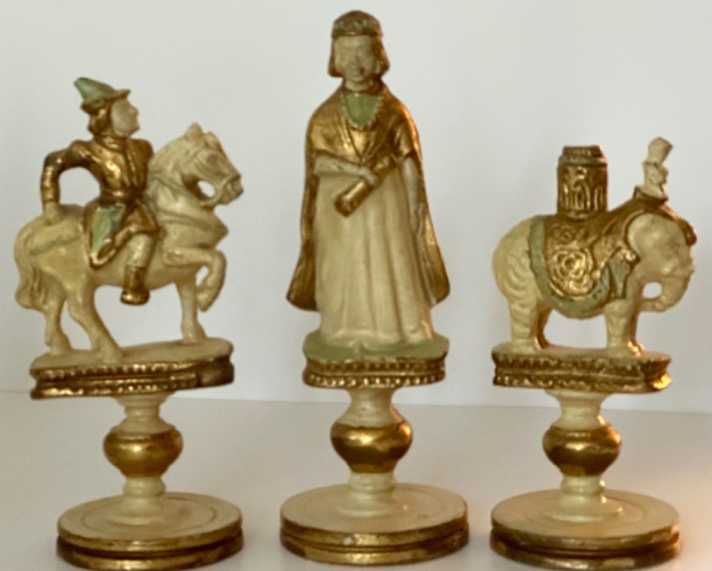 Italian Carved Wood Chess Set View XIII