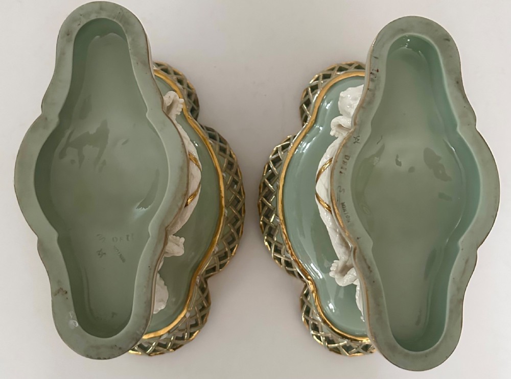 Pair of Minton Porcelain Table Garniture View IX