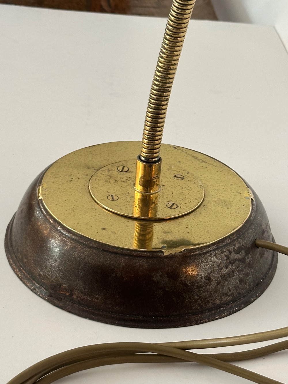 Brass Bankers Lamp View III