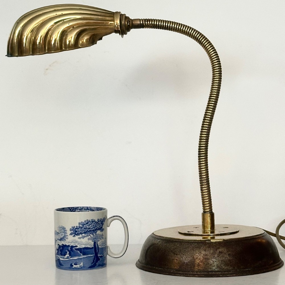 Brass Bankers Lamp View IV