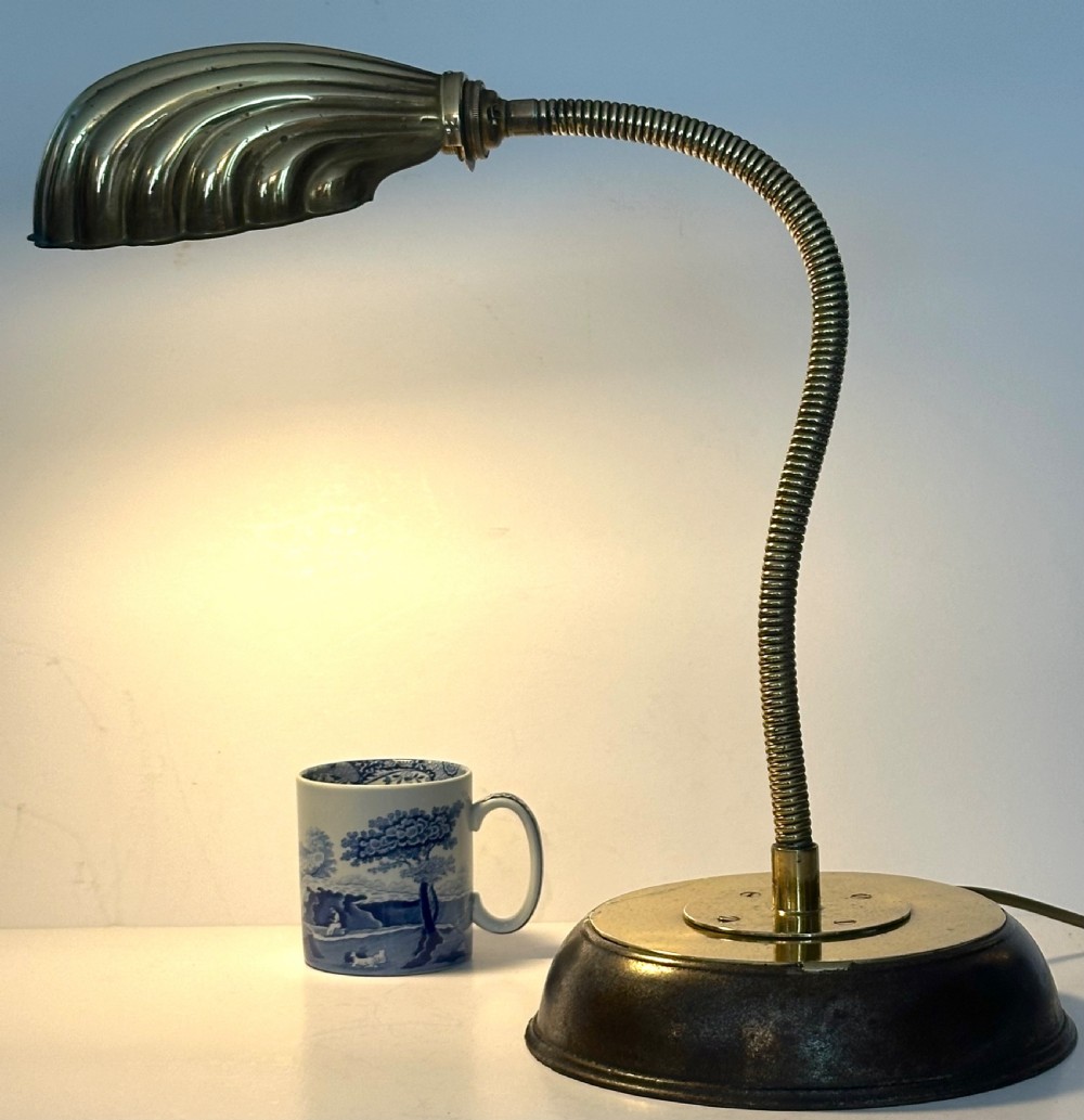 Brass Bankers Lamp View V
