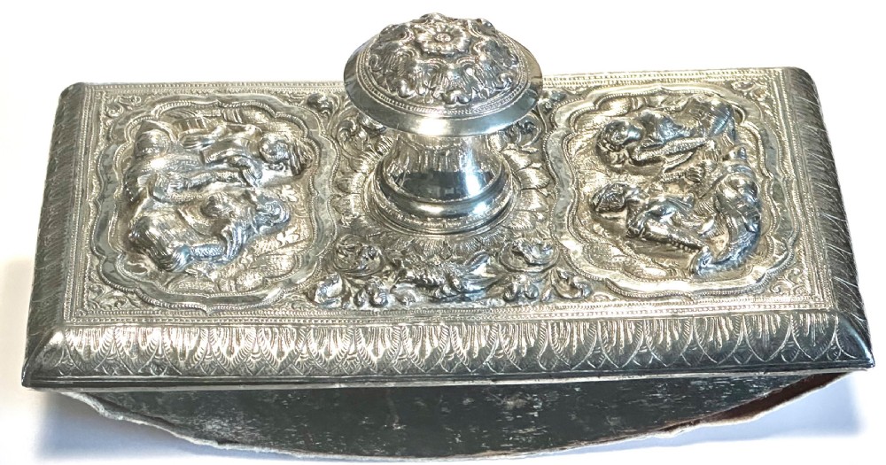 Burmese Silver Blotter