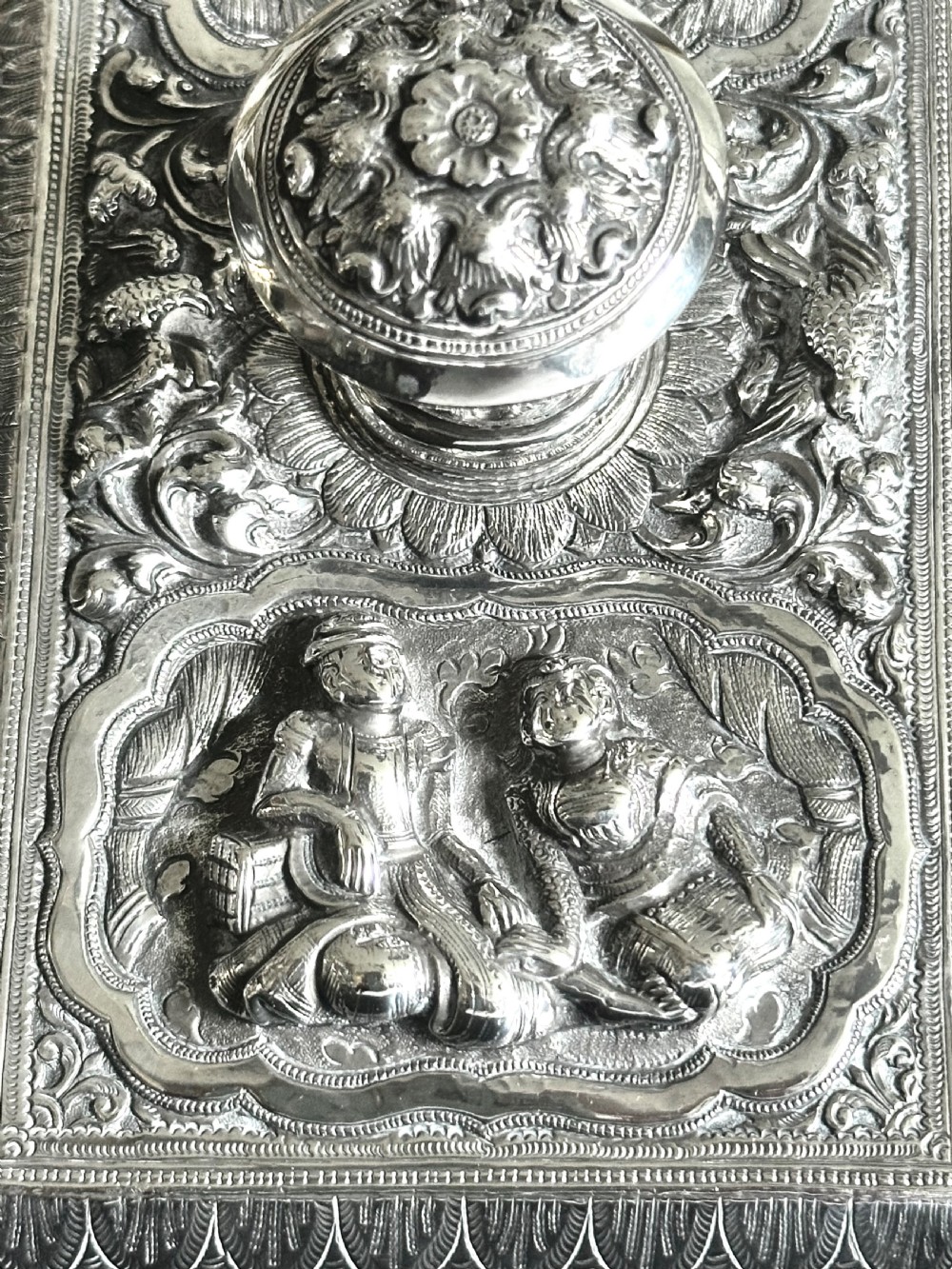 Burmese Silver Blotter View IV