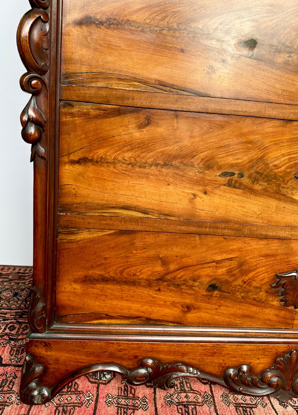 French Walnut Chest of Drawers with Marble Top View IV
