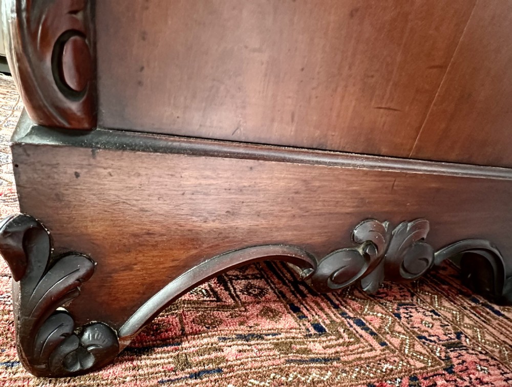 French Walnut Chest of Drawers with Marble Top View XII