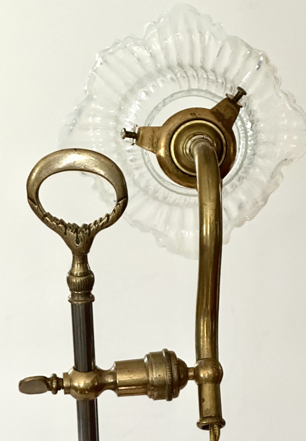 French Brass Reading Lamp View IV