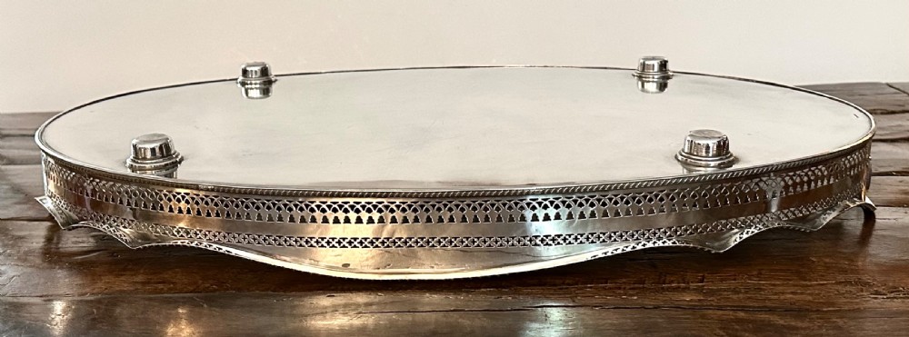 Large Silver Plated Gallery Tray View VIII