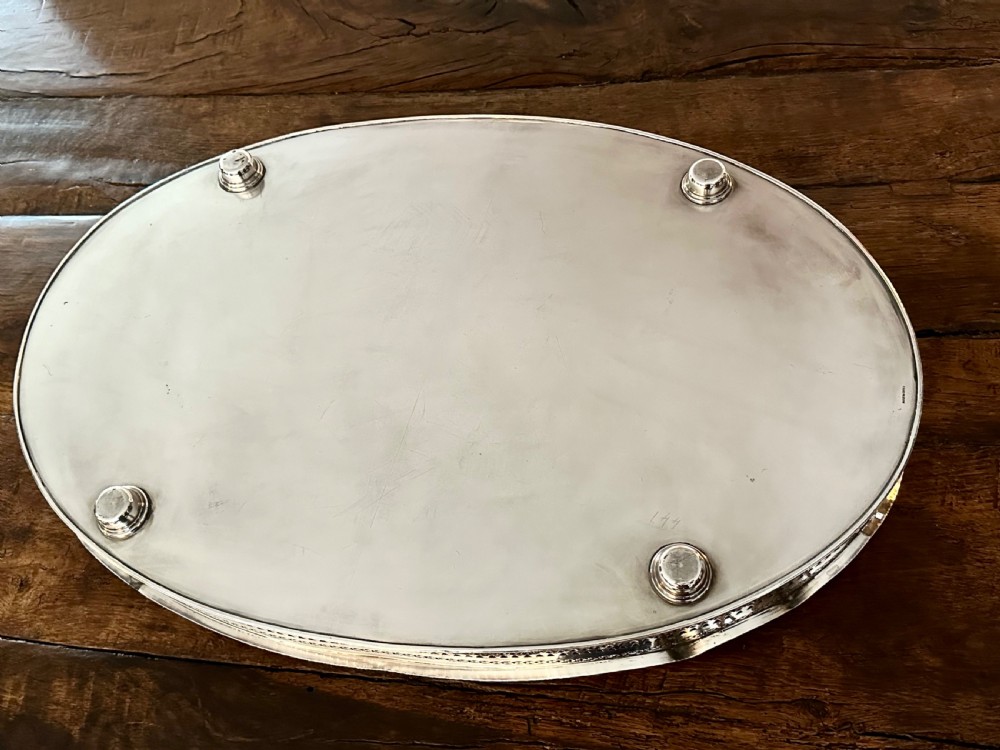 Large Silver Plated Gallery Tray View IX