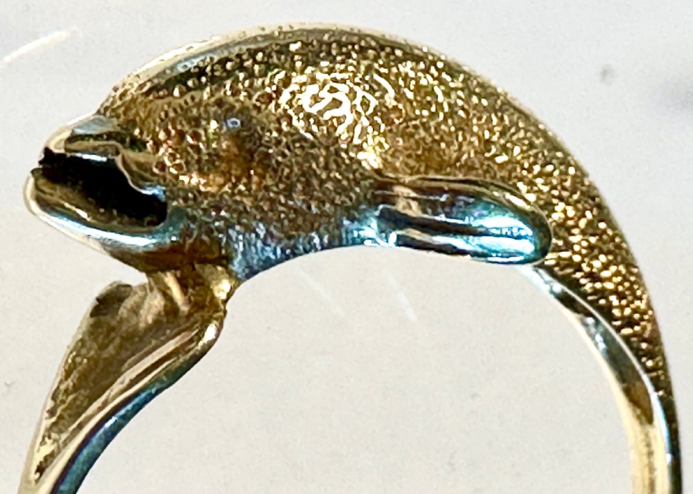 Gold Ring in the Form of a Dolphin View IX