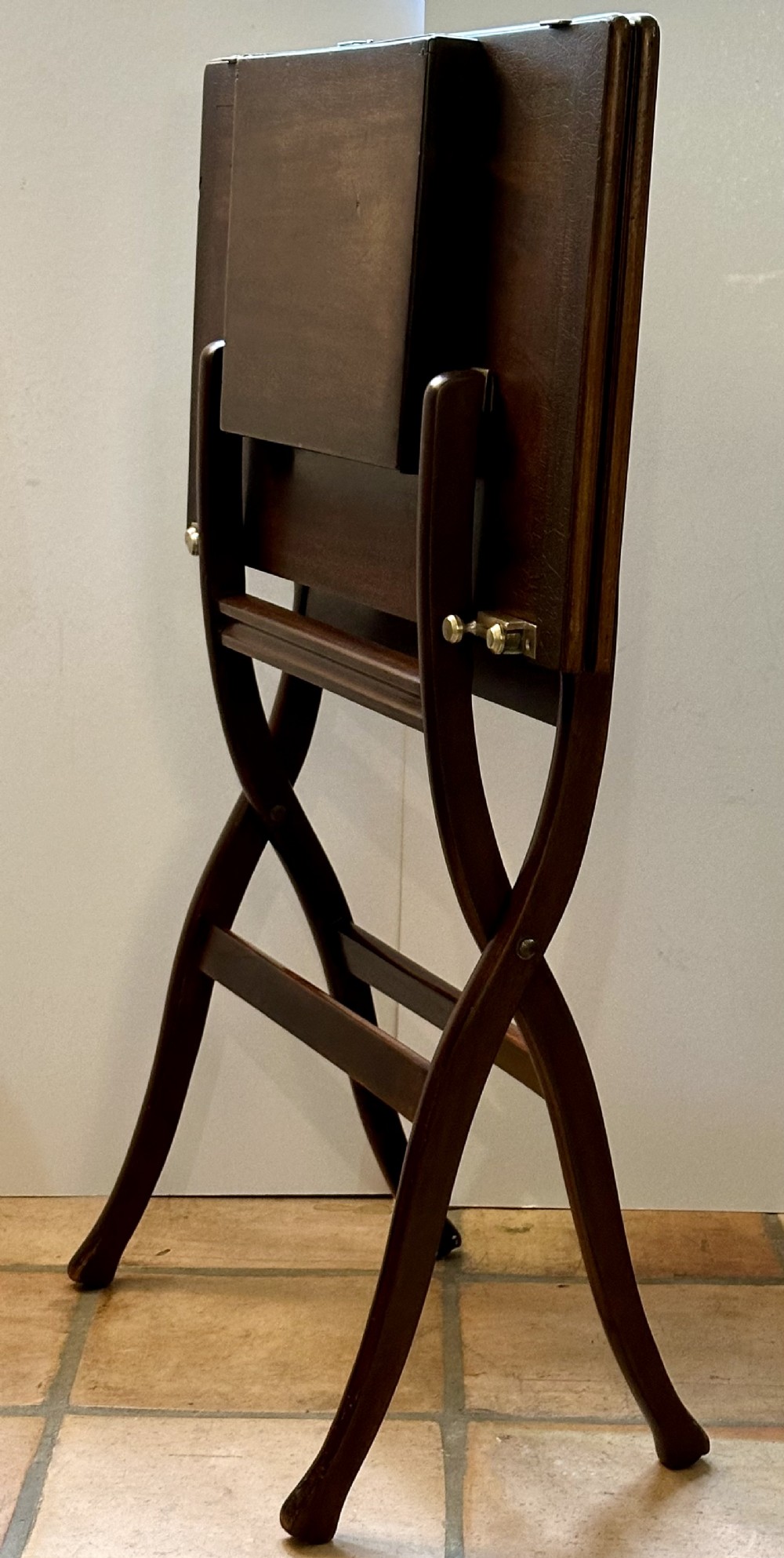Mahogany Folding Campaign Table