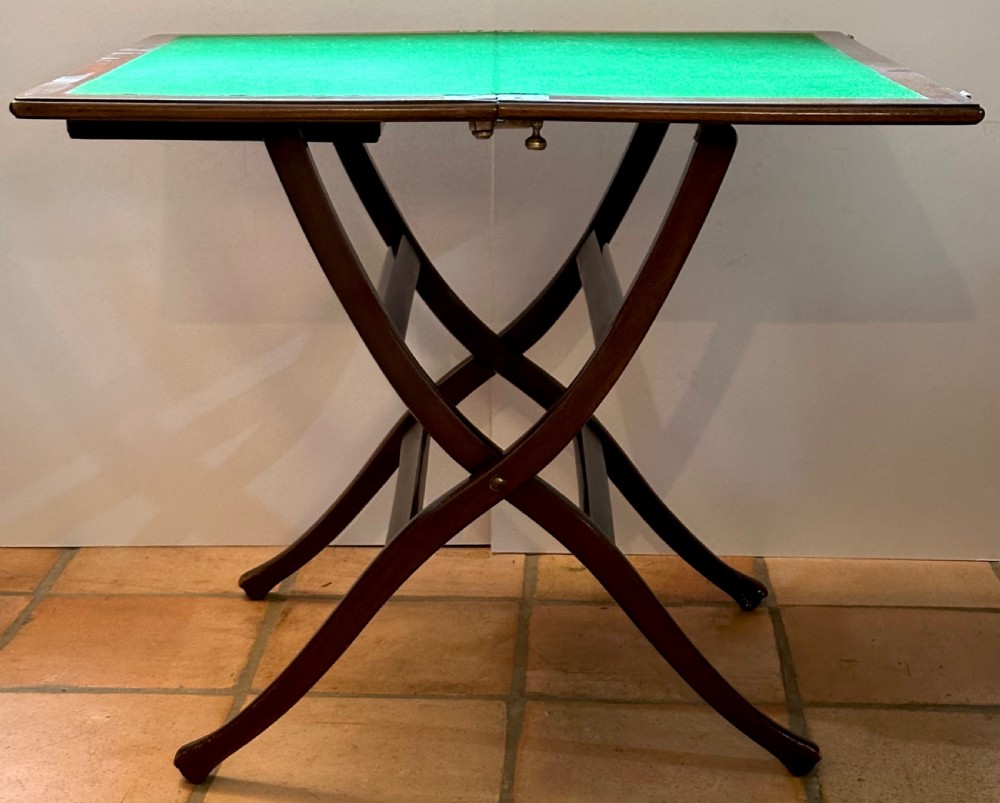 Mahogany Folding Campaign Table View II