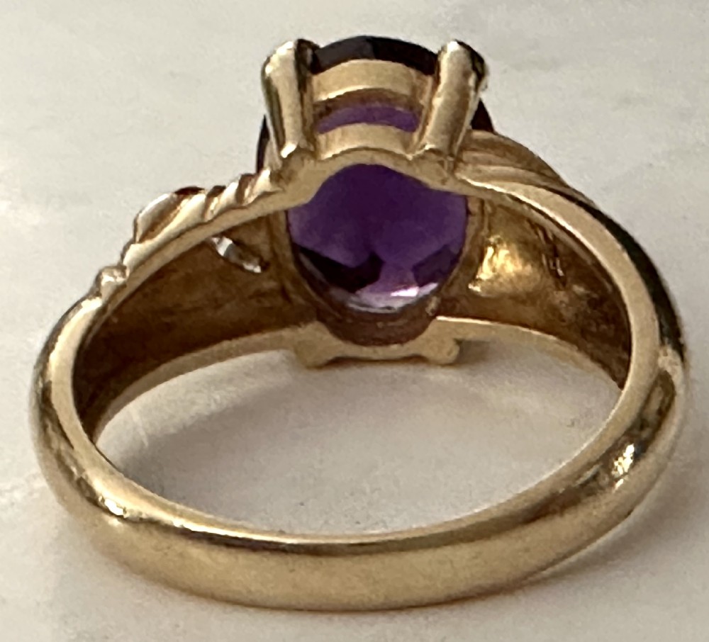 Amethyst and Diamond Ring View IV