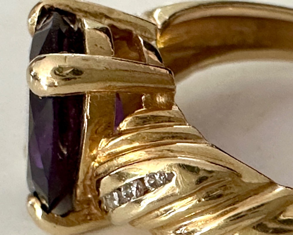 Amethyst and Diamond Ring View VII