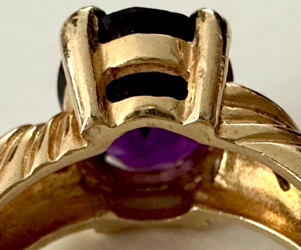 Amethyst and Diamond Ring View VIII