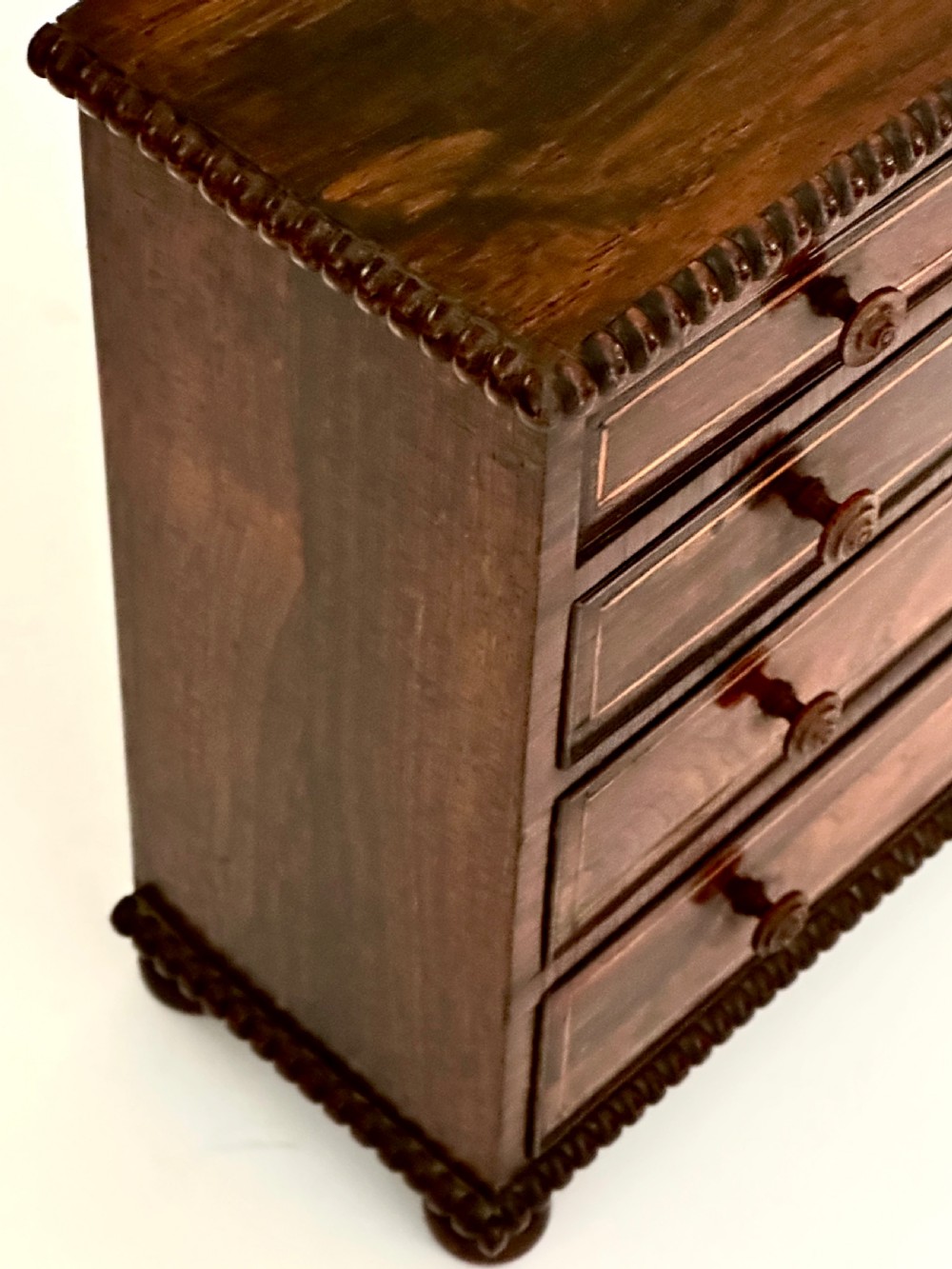 Apprentice Miniature Rosewood Chest of Drawers
 View IV