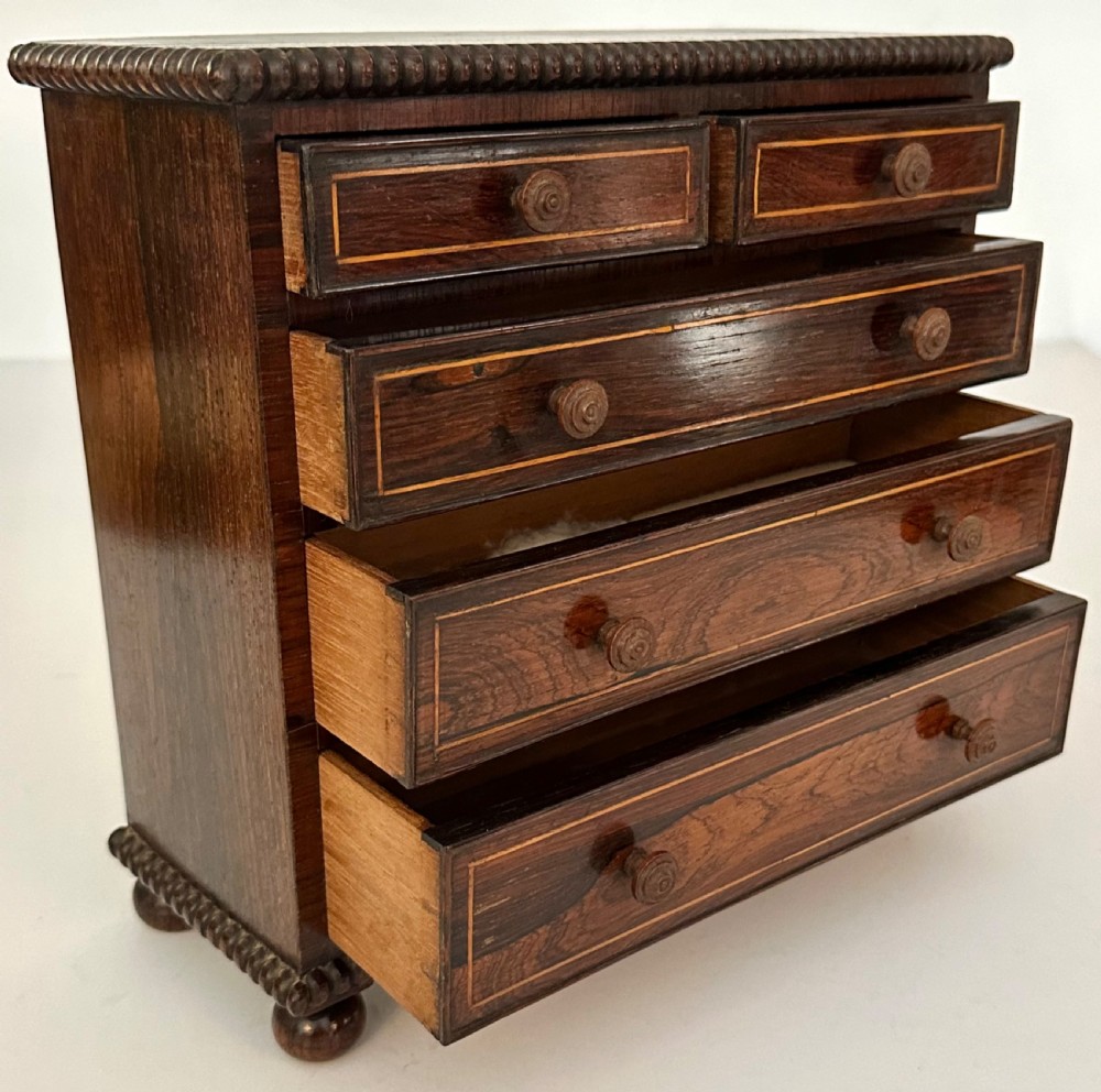 Apprentice Miniature Rosewood Chest of Drawers
 View VIII