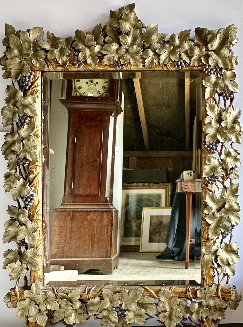 Continental Carved Giltwood Mirror