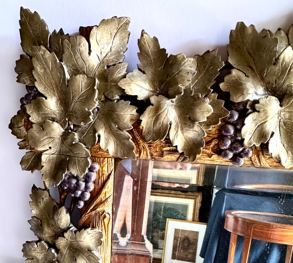 Continental Carved Giltwood Mirror View III