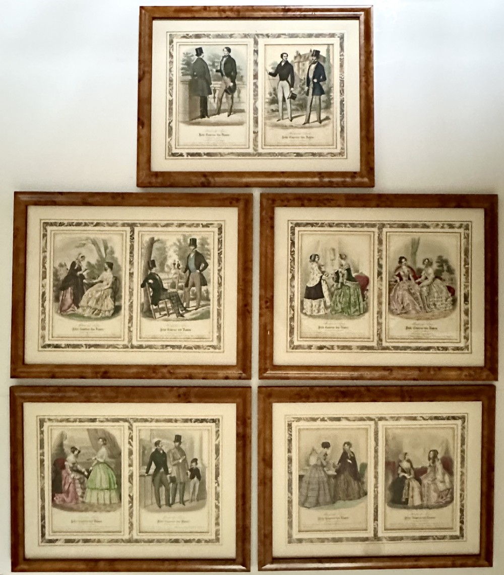 French 19th Century Fashion Prints