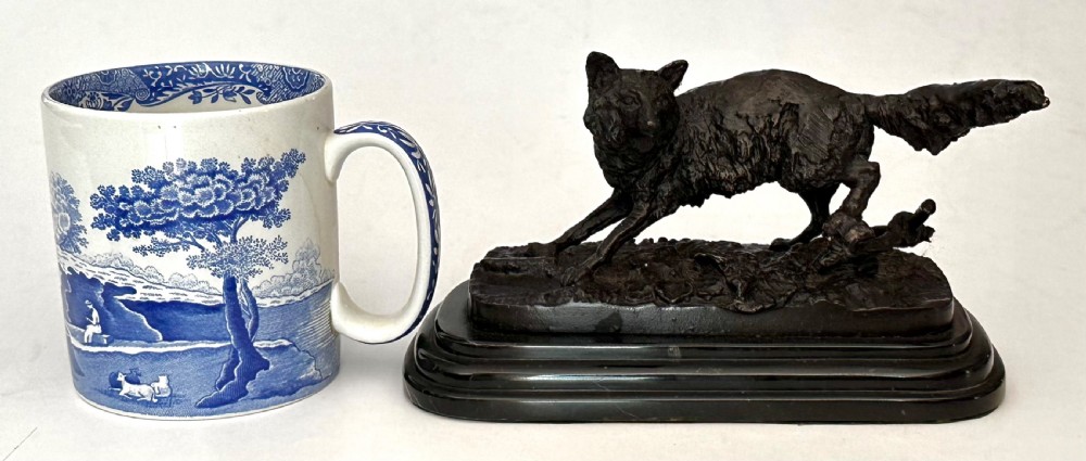 Bronze of Fox by Pierre Jules Mene. (1810-1879) View VIII