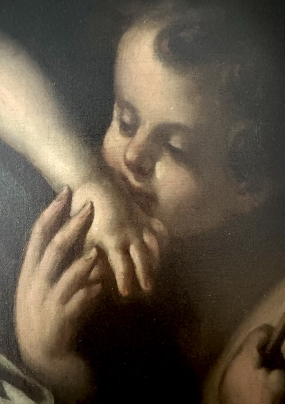 17th Century Oil on Canvas of The Holy Family in the manner of Carlo Maratta (1625-1713) View V